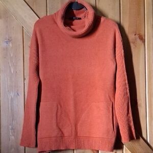 Cyrus Rust Cowl Neck Sweater